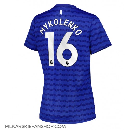 Koszulka piłkarska Everton Vitaliy Mykolenko #16 Strój Domowy dla kobiety 2025-26 tanio Krótki Rękaw Koszulka piłkarska Everton Vitaliy Mykolenko #16 Strój Domowy dla kobiety 2025-26 tanio Krótki Rękaw